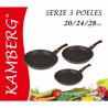 Poêles 20/24/28 cm et sauteuse 28 cm, Kamberg