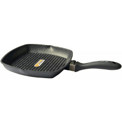 Poêle Grill 30 cm en pierre, Les grands chefs professionnel