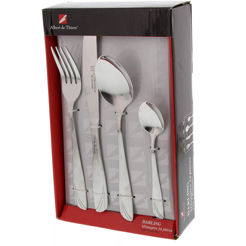Cutlery set 24 cutlery pieces Albert | Chez l'aveyronnais