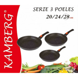 3 frying pans 20/24/28 cm and sauté | Chez l'aveyronnais