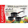 3 saucepans and wok 30 cm, Kamberg | Chez l'aveyronnais