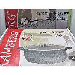 3 frying pans 20/24/28 cm and stockpot | Chez l'aveyronnais