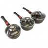 3 casseroles et crêpière 28 cm en pierre, Espace cuisine