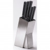 Bloc inox brossé 5 couteaux inox, DUBOST