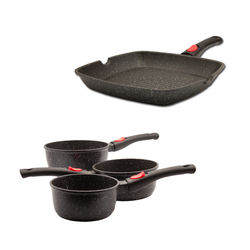 3 casseroles et grill 28cm, Kamberg