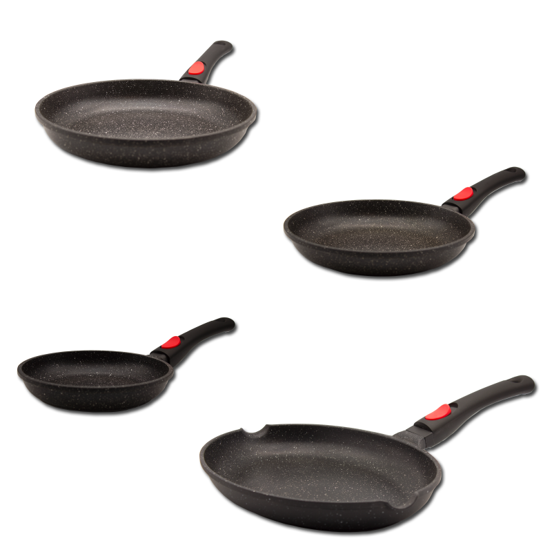 3 frying pans 20/24/28 cm and fish pan | Chez l'aveyronnais