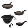 3 frying pans and stockpot 28 cm | Chez l'aveyronnais