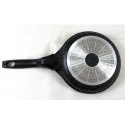 Poêle 32 cm VOLNA ( PRADEL)revêtement pierre - manche amovible - Garanti sans PFOA