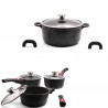 3 saucepans + stockpot 28 cm, Kamberg | Chez l'aveyronnais