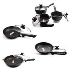 Poêle 20/24/32 cm et 3 casseroles Schumann