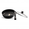Sauteuse 28 cm + grill 28 cm en pierre, et 6 couteaux titane Schumann professionnel