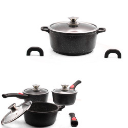 3 casseroles 16/18/20 cm et faitout 24 cm Kamberg