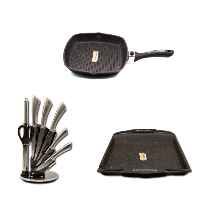 Plancha, grill et support couteaux | Chez l'aveyronnais