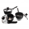 3 saucepans, griddle and 6 knives | Chez l'aveyronnais