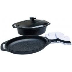 Casserole dish 3 pieces façon pierre | Chez l'aveyronnais