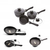 Frying pan 20/24/28 cm and 3 saucepans | Chez l'aveyronnais