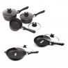 3 Casseroles 16/18/20 cm+ Poêle 2 Pièces  28/32 cm schumann