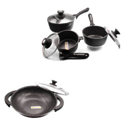 3 Casseroles 16/18/20 cm + wok 32 cm schumann