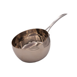 5 saucepans stainless steel | Chez l'aveyronnais
