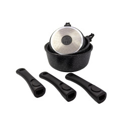 3 saucepans 16/18/20 cm Pradel Luxe | Chez l'aveyronnais