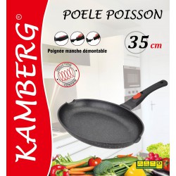 Fish pan 35 cm stone-coated, Kamberg | Chez l'aveyronnais