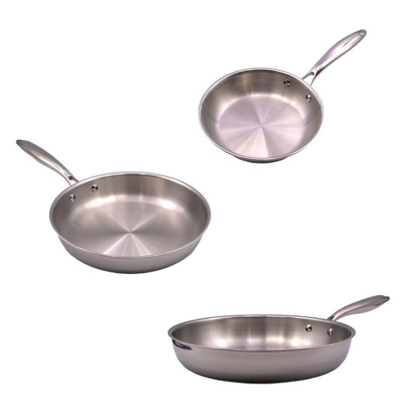 Poêle 20/26/30 cm  Te cuisine   Inox Professionnel