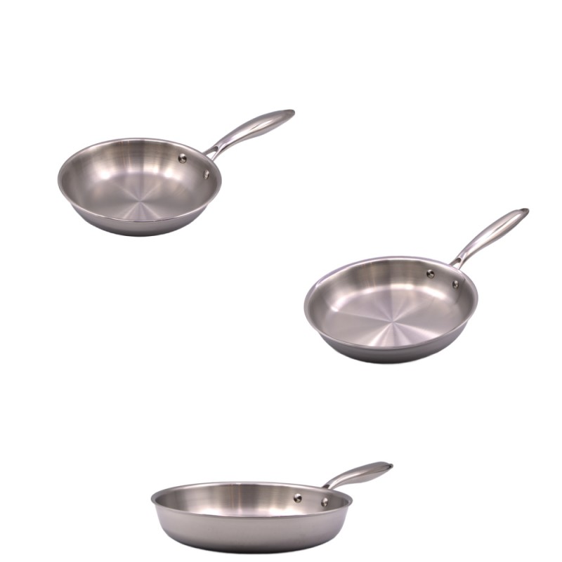 Poêle 20/24/26 cm  Te Cuisine Inox Professionnel