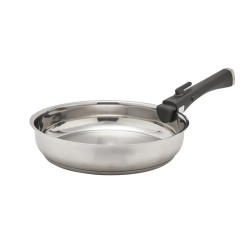 Lot de 3 Poêles TE CUISINE INOX 18/10 diamètres 20-24et 28 cm