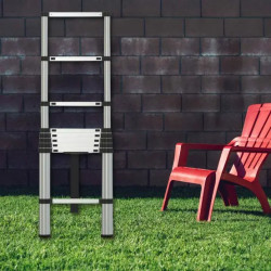 Herzberg HG5380 Telescopic Aluminium Ladder 3.80m