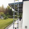 Herzberg HG5380 Telescopic Aluminium Ladder 3.80m