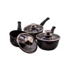 3 casseroles 16/18/20 cm en pierre, Schumann professionnel