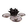 3 casseroles 16/18/20 cm en pierre, Schumann professionnel