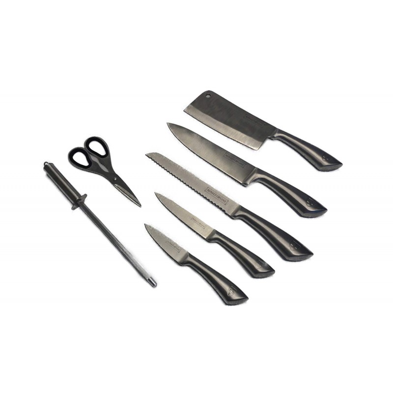 Ensemble De Couteaux Royalty Line 8 Pièces - Acier Inox, Occasion