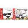 3 casseroles +3 poêles20/24/28 en pierre, Kamberg
