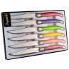 Coffret de 6 couteaux à steak couleurs, Laguiole