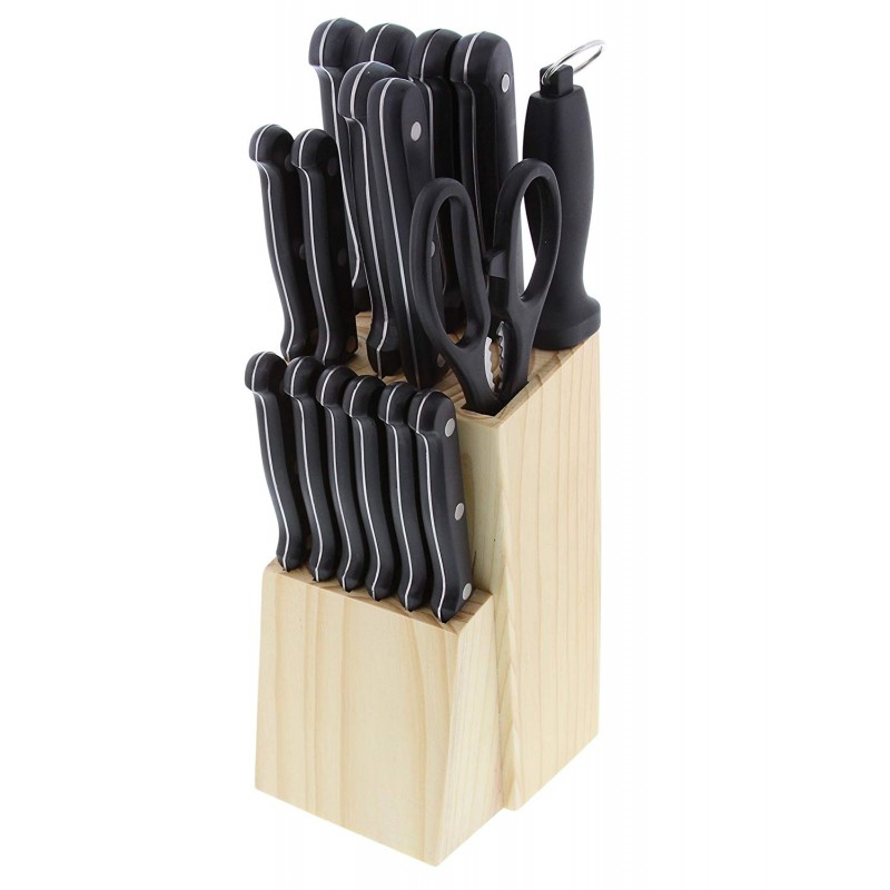 Kitchen knives 17 pieces support in | Chez l'aveyronnais
