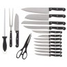 Kitchen knives 17 pieces support in | Chez l'aveyronnais