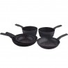 2 saucepans + 3 stone-coated frying | Chez l'aveyronnais