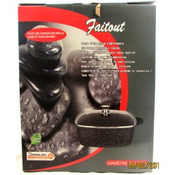 Stockpot carré 24 cm stone-coated | Chez l'aveyronnais