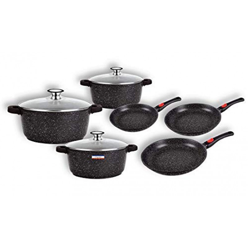 Cookware set 15 pieces non-stick and | Chez l'aveyronnais