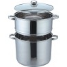 Couscous maker stainless steel 12 L | Chez l'aveyronnais