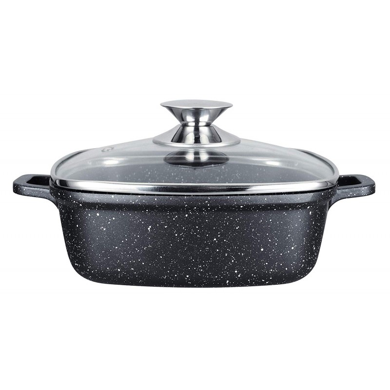 Stockpot carré 24 cm stone-coated | Chez l'aveyronnais