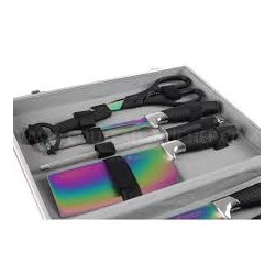 Knife case of kitchen knives titanium | Chez l'aveyronnais