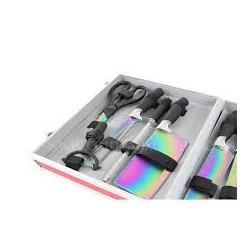 Knife case of kitchen knives titanium | Chez l'aveyronnais