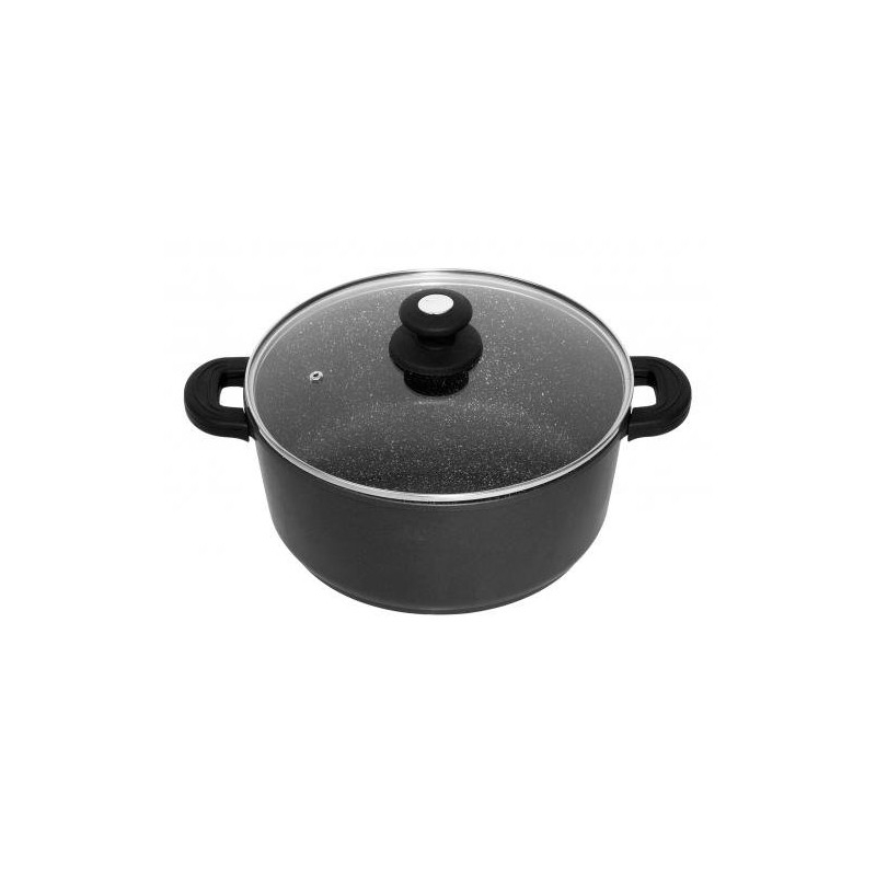 3 casseroles+grill 28 cm+faitout 28 cm en pierre manches amovibles,induction, Schumann