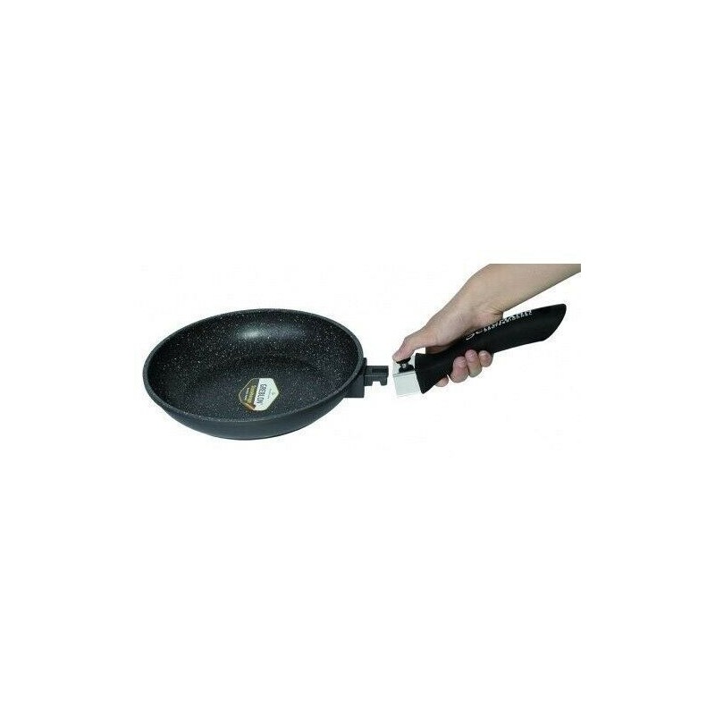 Crêpière JJA 28 Cm En Aluminium Forgé Avec Revêtement Pierre - Parfaite Pour Crêpes Et Pancakes